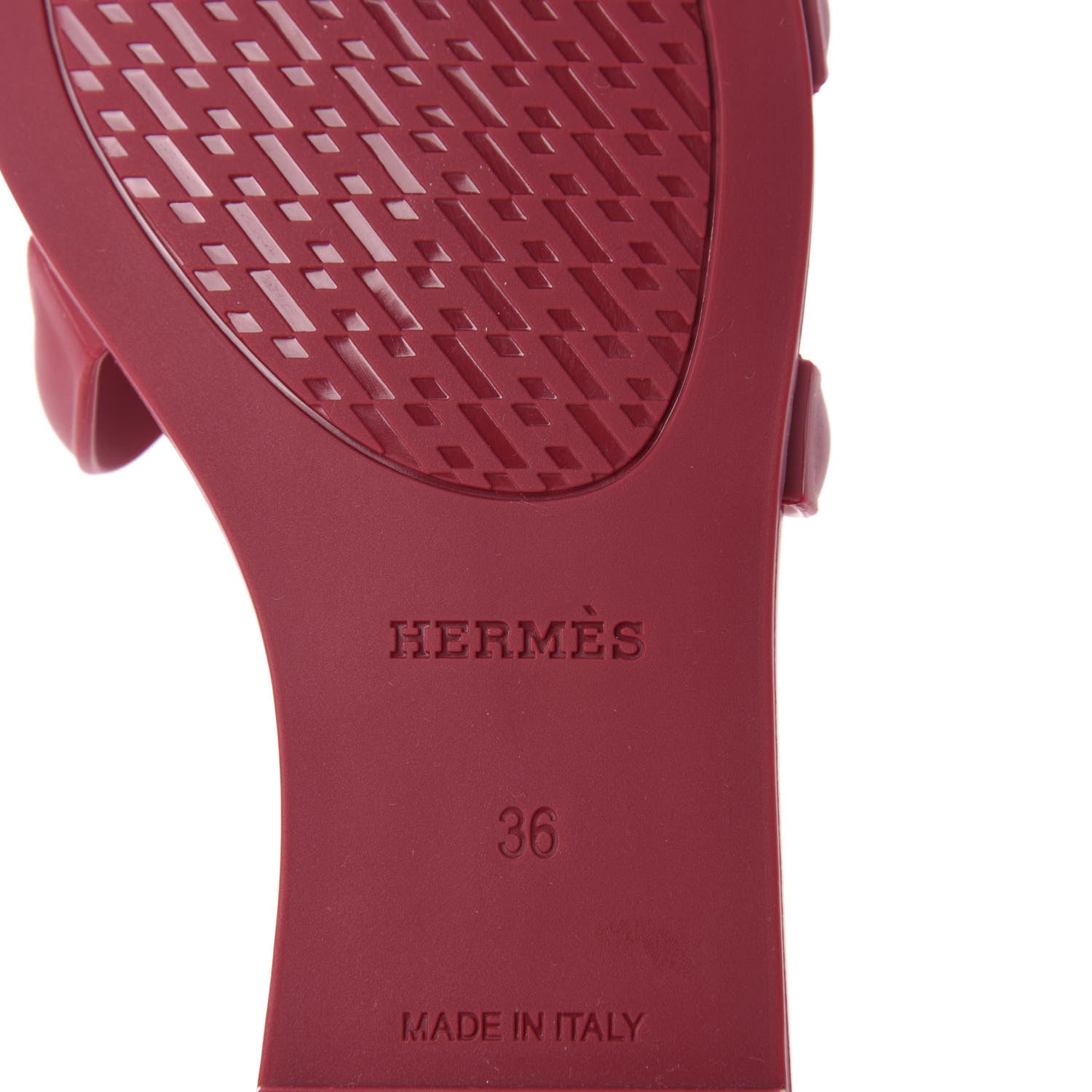 Hermes Rubber Aloha Sandals 36 Rose Baie 7 of 10