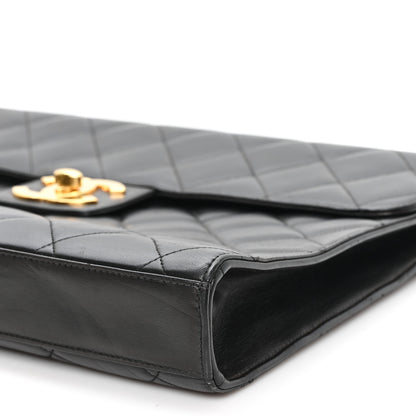 Chanel Lambskin Quilted Briefcase Laptop Bag Black 11 of 12