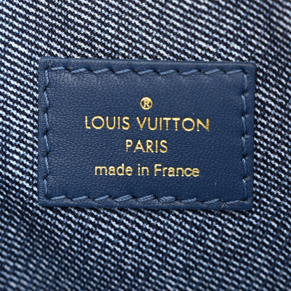 Louis Vuitton Lambskin Embossed Monogram Coussin PM Denim Blue 8 of 12