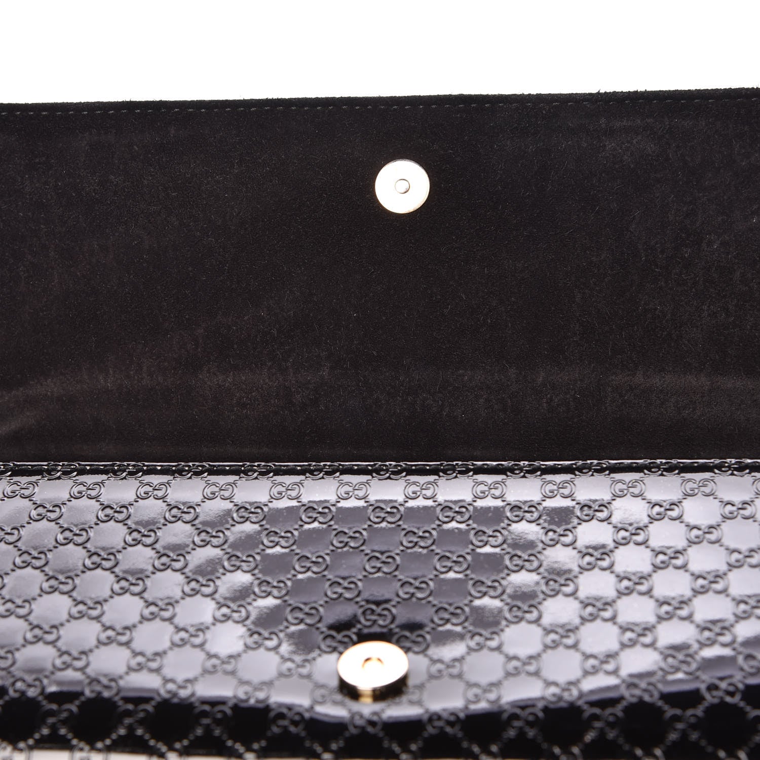 Gucci Patent Microguccissima Small Broadway Clutch Black 8 of 10