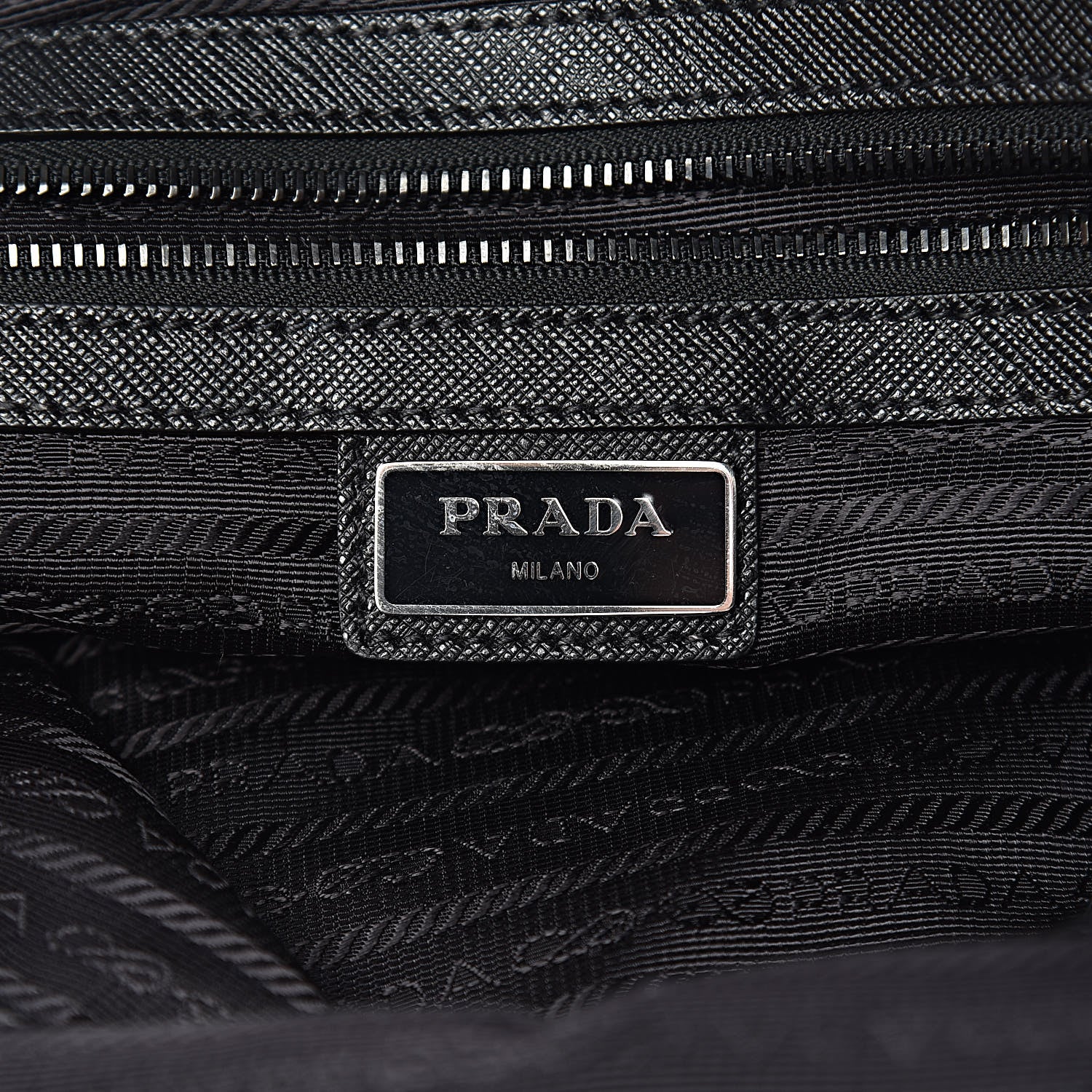 Prada X JAMES JEAN Tessuto Nylon Patch Shopping Tote Black 6 of 17