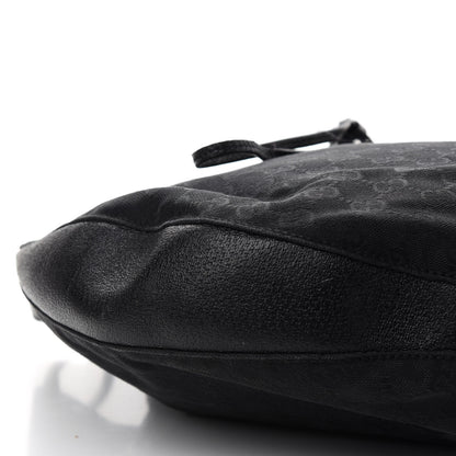 Gucci Monogram Drawstring Hobo Black 7 of 10