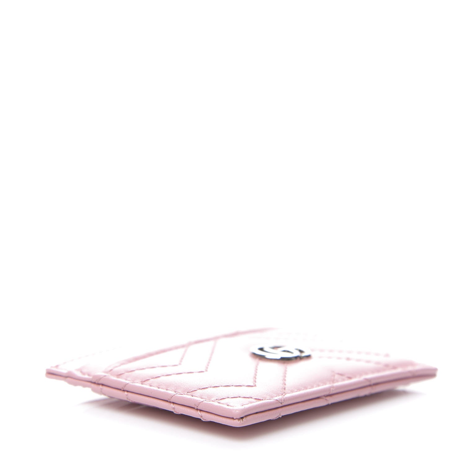 Gucci Calfskin Matelasse GG Marmont Card Holder Wild Rose 3 of 6