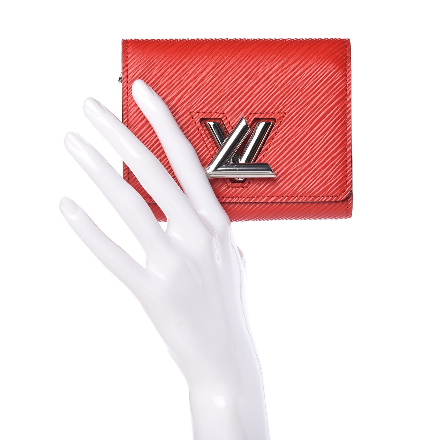 Louis Vuitton Epi Twist Compact Wallet Coquelicot 2 of 7