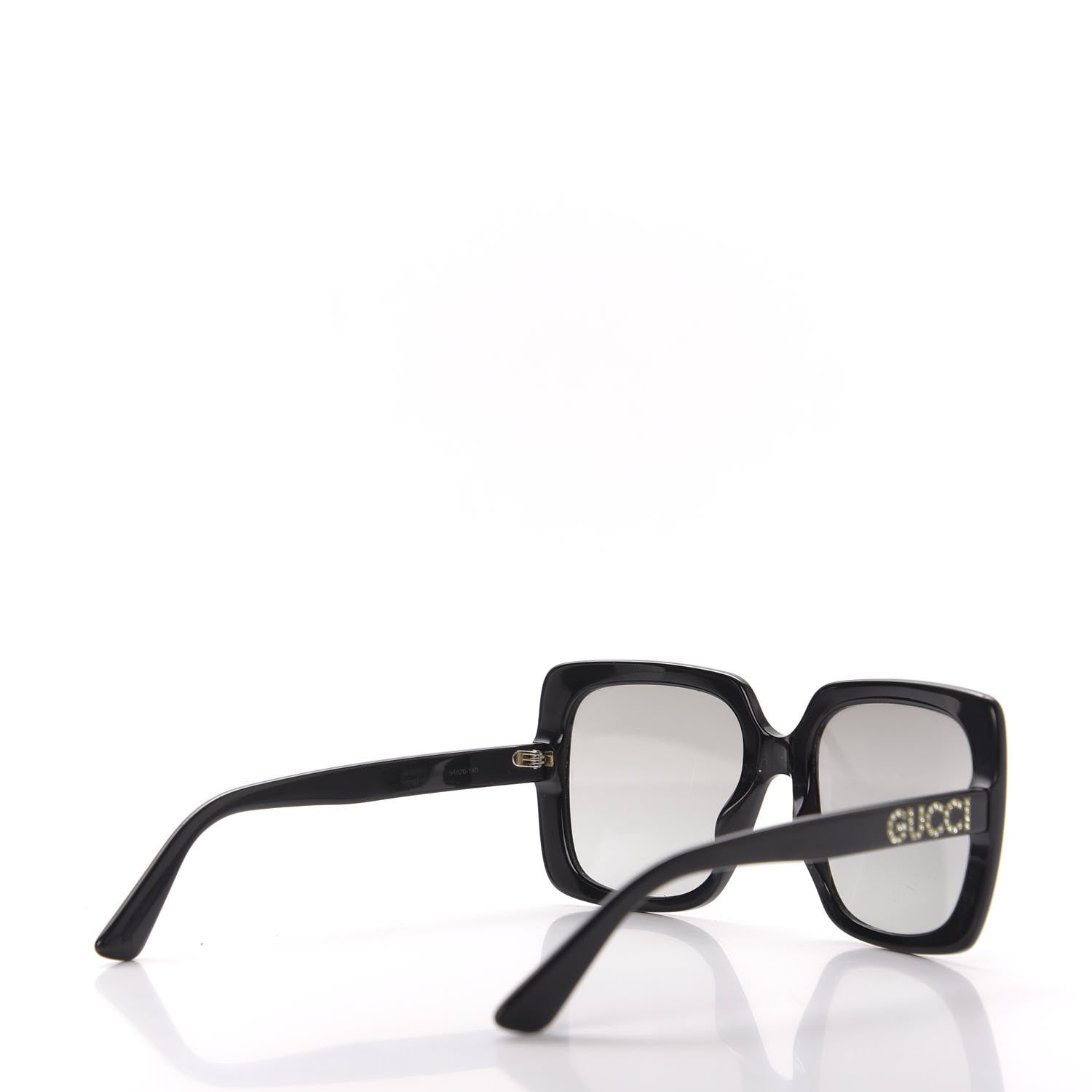 Gucci Crystal Square Frame GG Sunglasses GG0418S Black 4 of 8