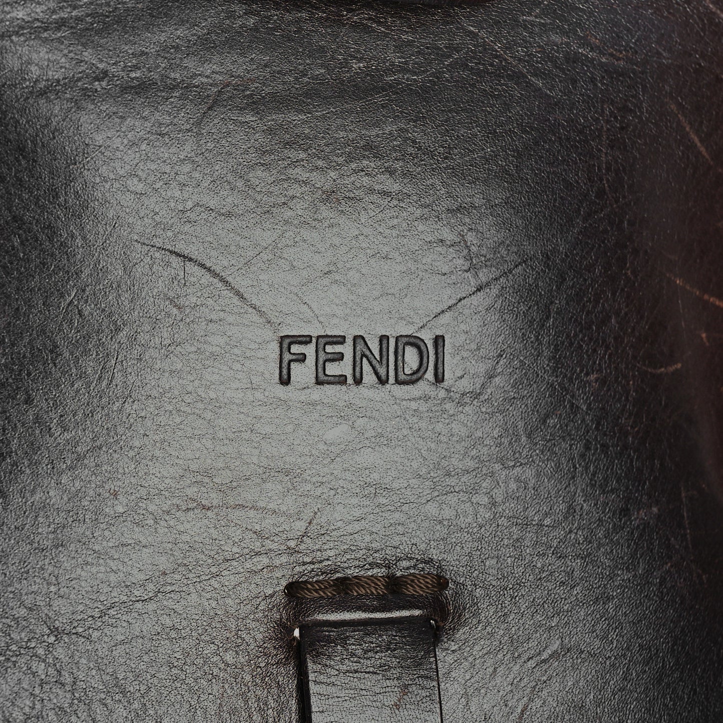 Zucca Drawstring Flap Backpack Tobacco