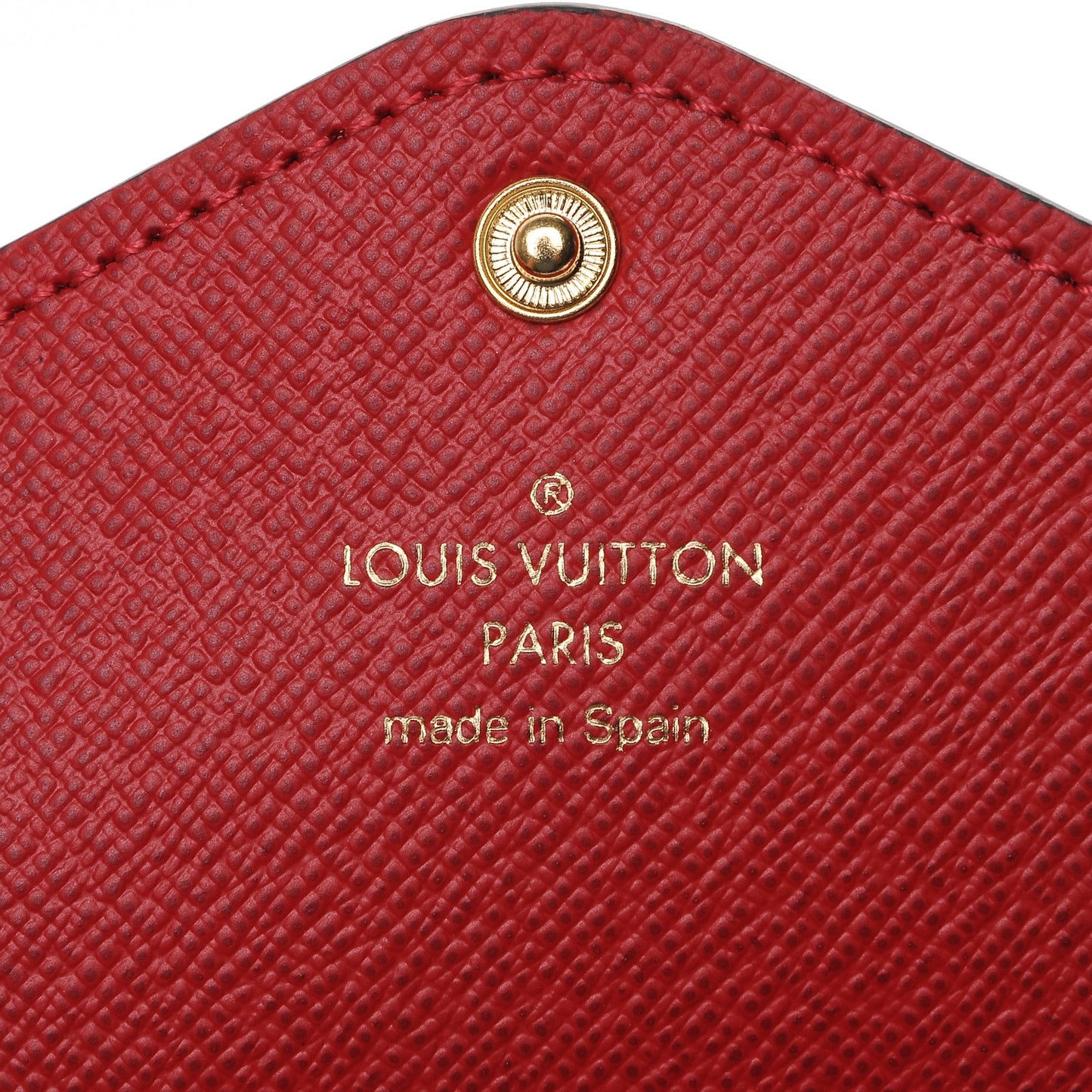 Damier Ebene Josephine Wallet Red