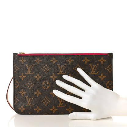 Louis Vuitton Monogram Neverfull MM GM Pochette Pivoine 2 of 9