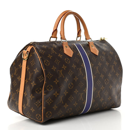 Louis Vuitton Monogram My LV Heritage Speedy Bandouliere 35 Violet Gris 3 of 15