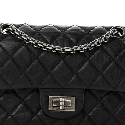 Chanel Aged Calfskin Quilted 2.55 Reissue Mini Flap Black 8 of 13