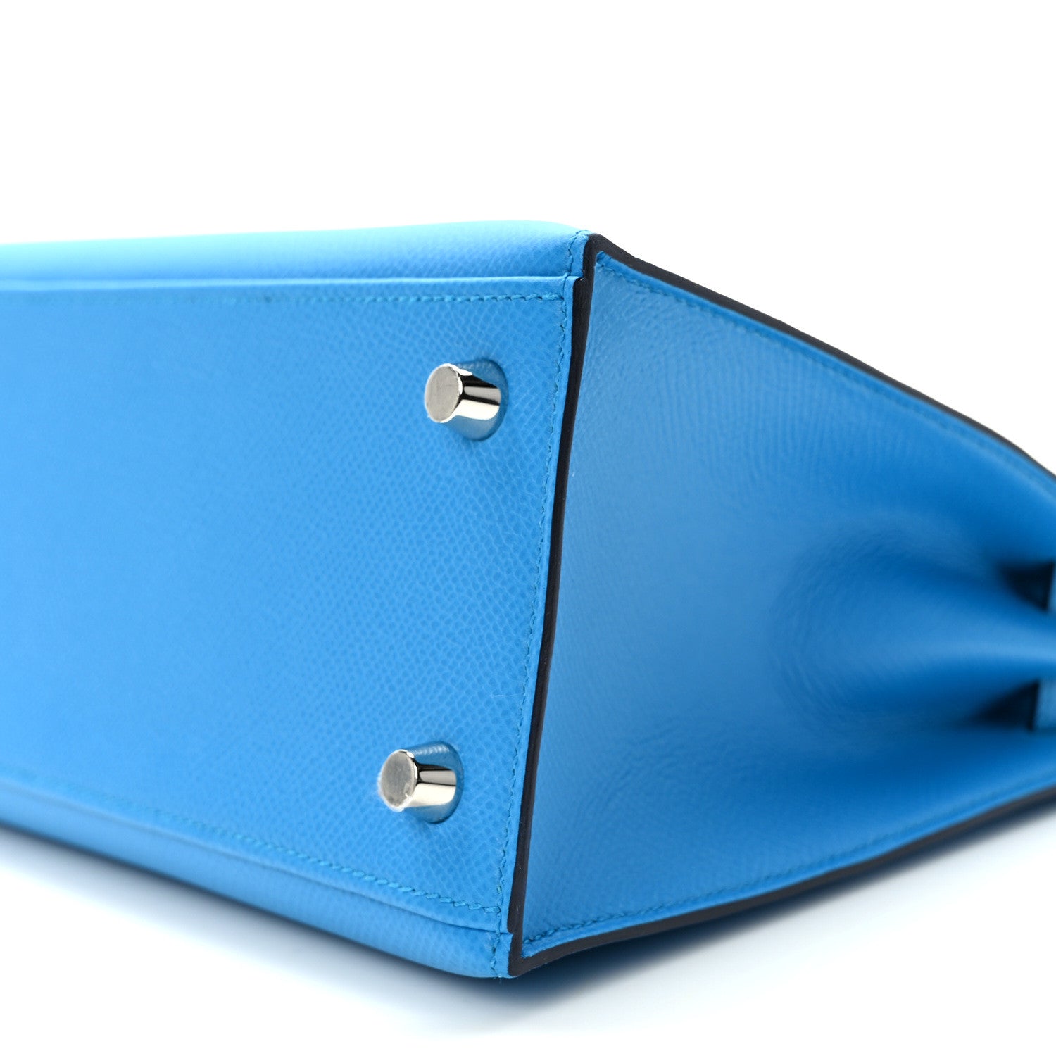 Hermes Epsom Kelly Sellier 25 Bleu Frida 10 of 12