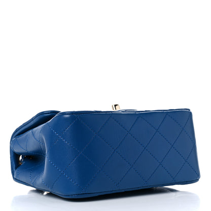 Chanel Lambskin Quilted Mini Square Flap Blue 3 of 8