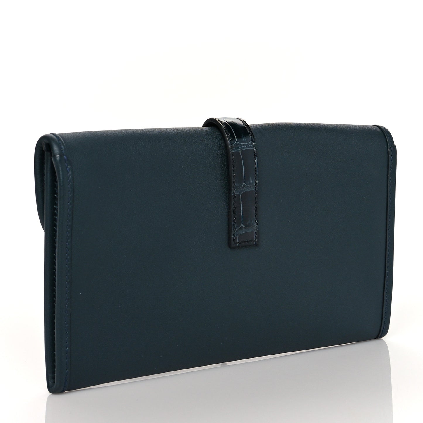 Swift Alligator Jige Touch Duo Clutch Vert Rousseau