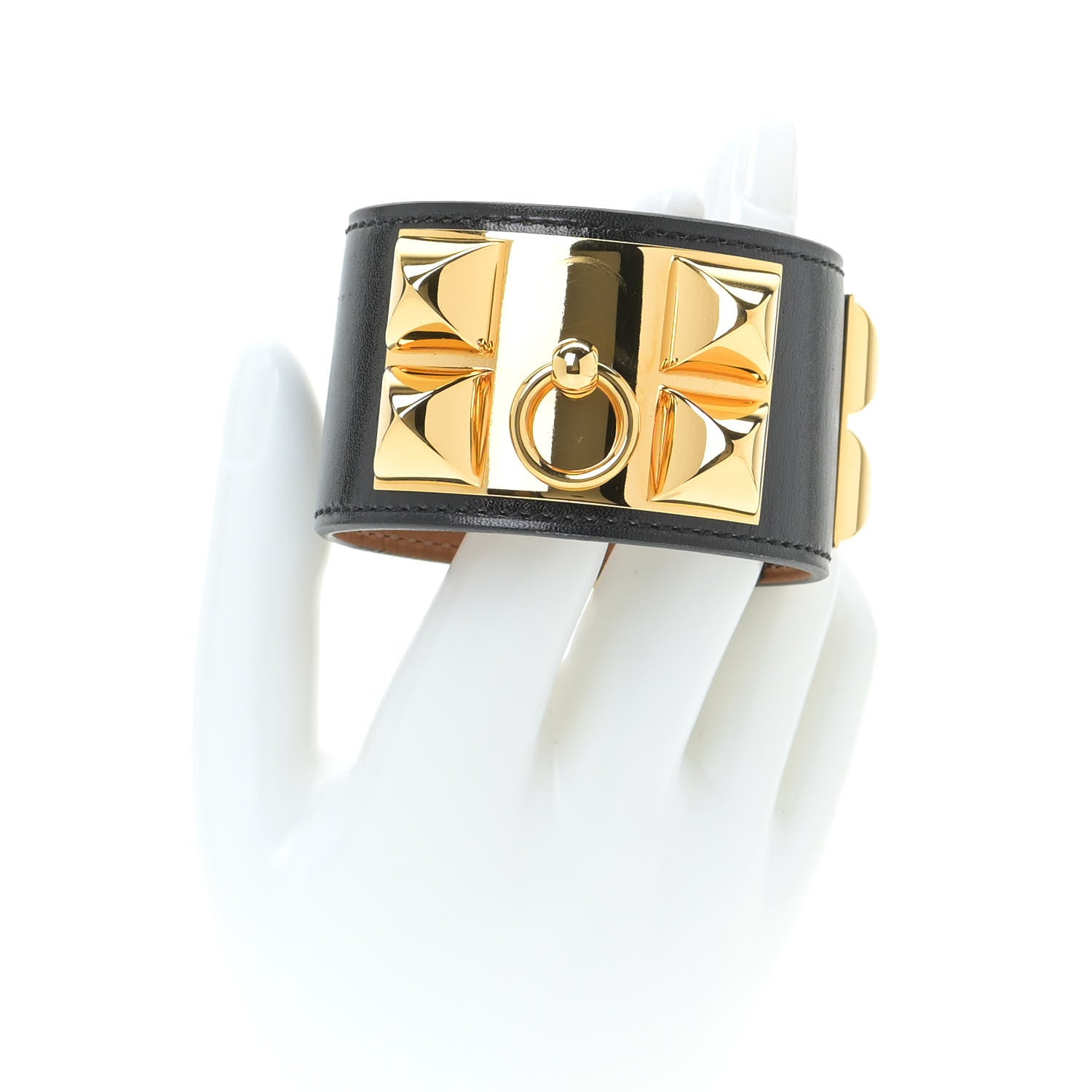 Hermes Box Collier de Chien CDC Bracelet T2 Black 2 of 9