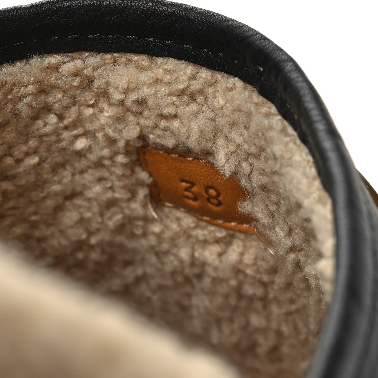 Nappa Wool Womens Fria Slippers 38 Black Butterscotch