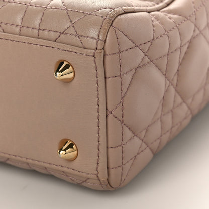 Christian Dior Lambskin Cannage Small Lucky Badges My Lady Dior Taupe 8 of 10