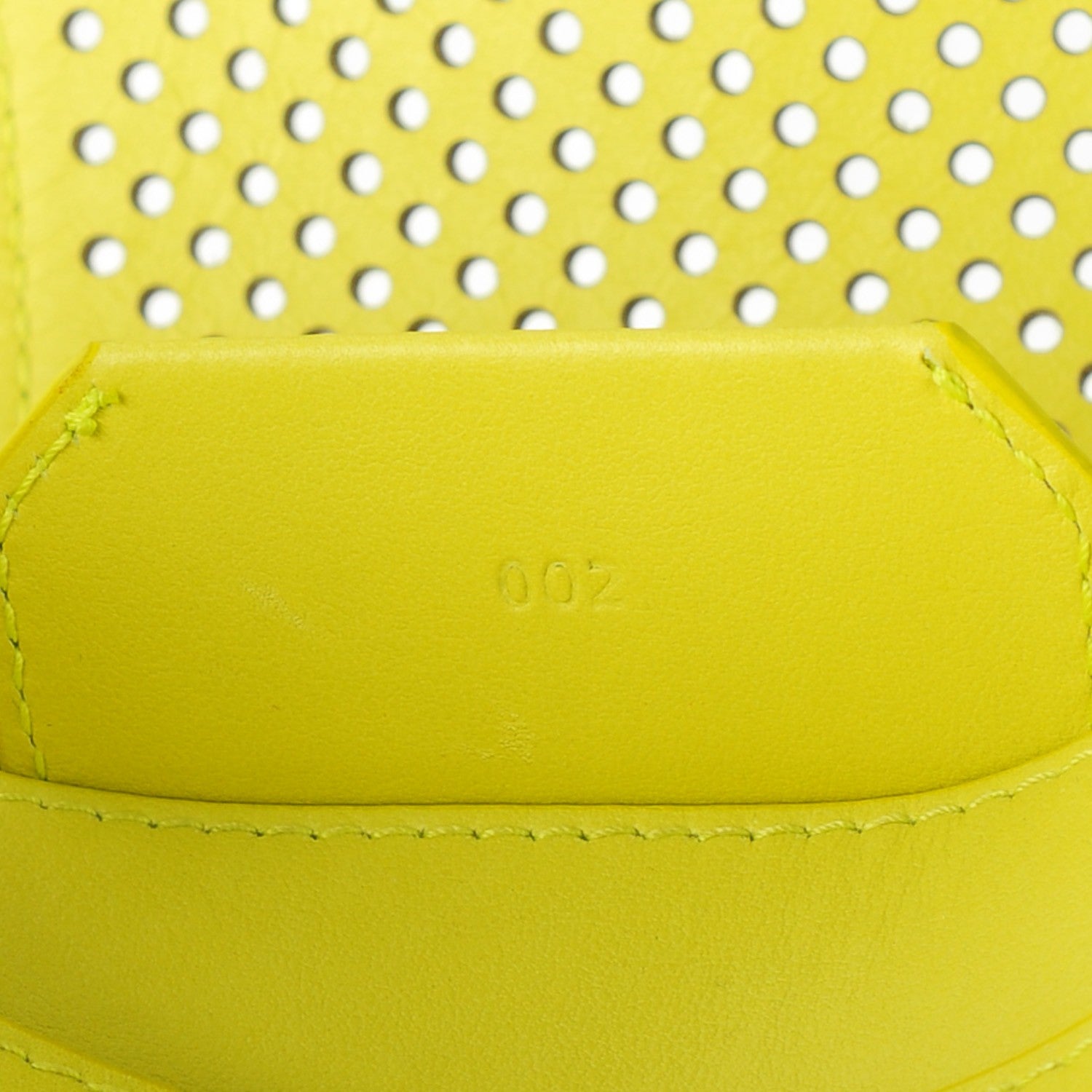 Proenza Schouler Lambskin Perforated PS1 Pouch Messenger Sulphur 9 of 9