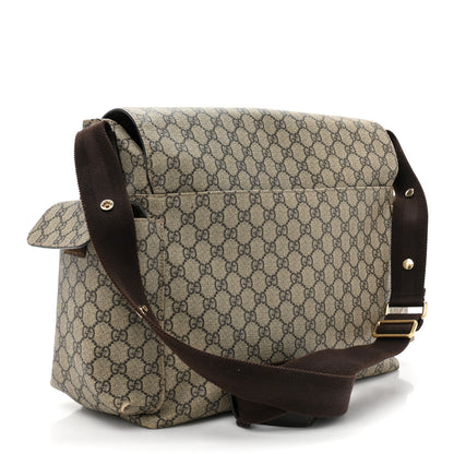Gucci GG Plus Monogram Messenger Diaper Bag Dark Brown 4 of 16