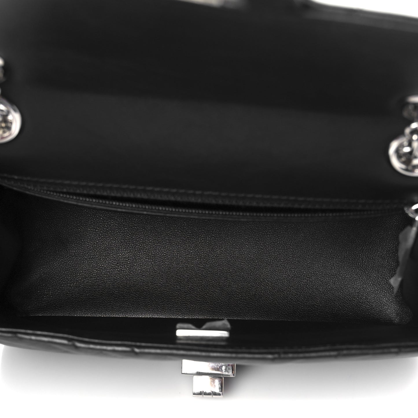 Aged Calfskin Chevron Quilted 2.55 Reissue Mini Flap Black