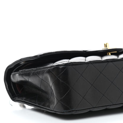 Chanel Lambskin Quilted Medium Double Flap Black 9 of 10