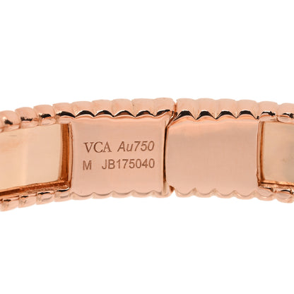 Van Cleef & Arpels 18K Rose Gold Perlee Signature Bangle Bracelet M 4 of 4