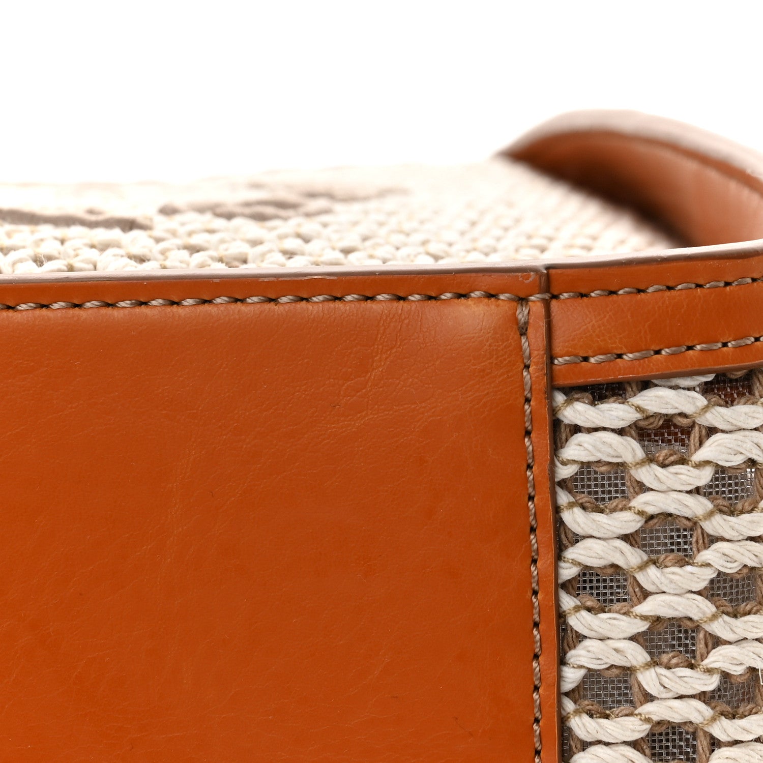 Stella McCartney Eco Mesh Rope Logo Mini Crossbody Ivory Beige 10 of 11