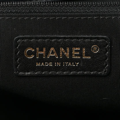 Chanel Bullskin Stitched Small Shopping Tote Black 6 of 10