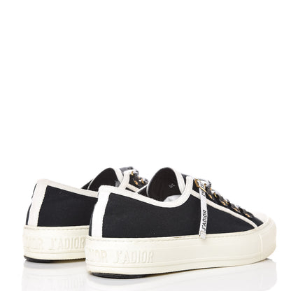 Christian Dior Canvas Walk'n Dior Low Top Sneakers 38.5 Black White 4 of 16