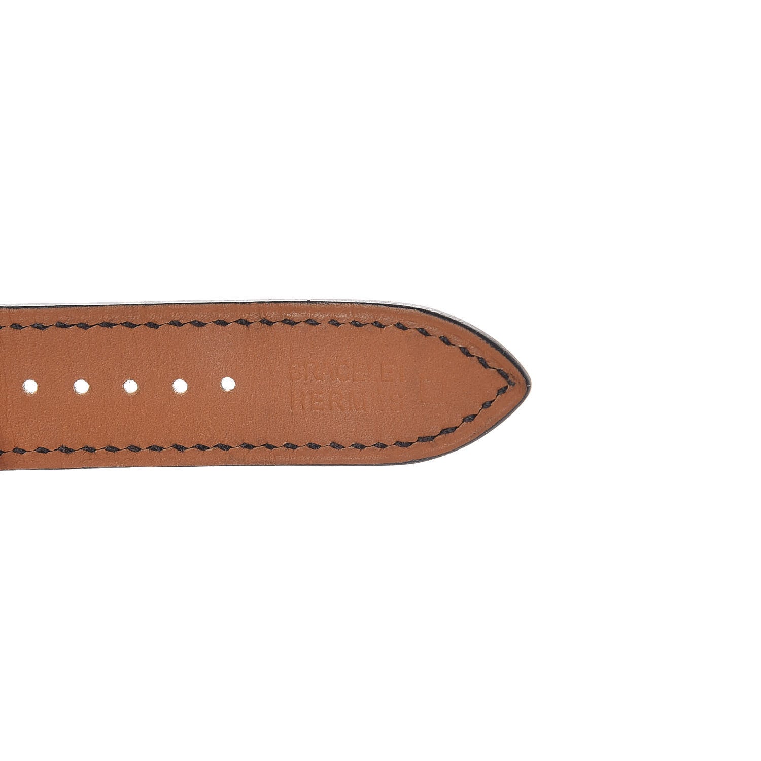 Hermes Alligator H Hour Watch MM Strap Black 4 of 4