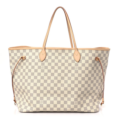 Louis Vuitton Damier Azur Neo Neverfull GM Rose Ballerine 1 of 9