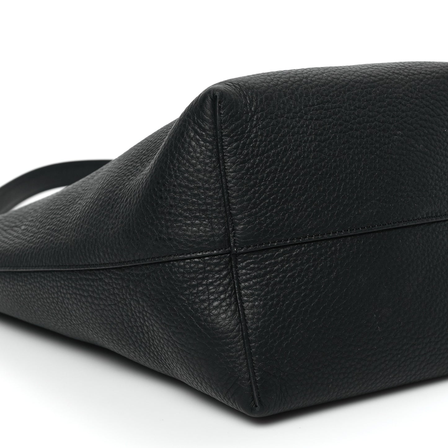 Grained Calfskin Medium N/S Park Tote Black