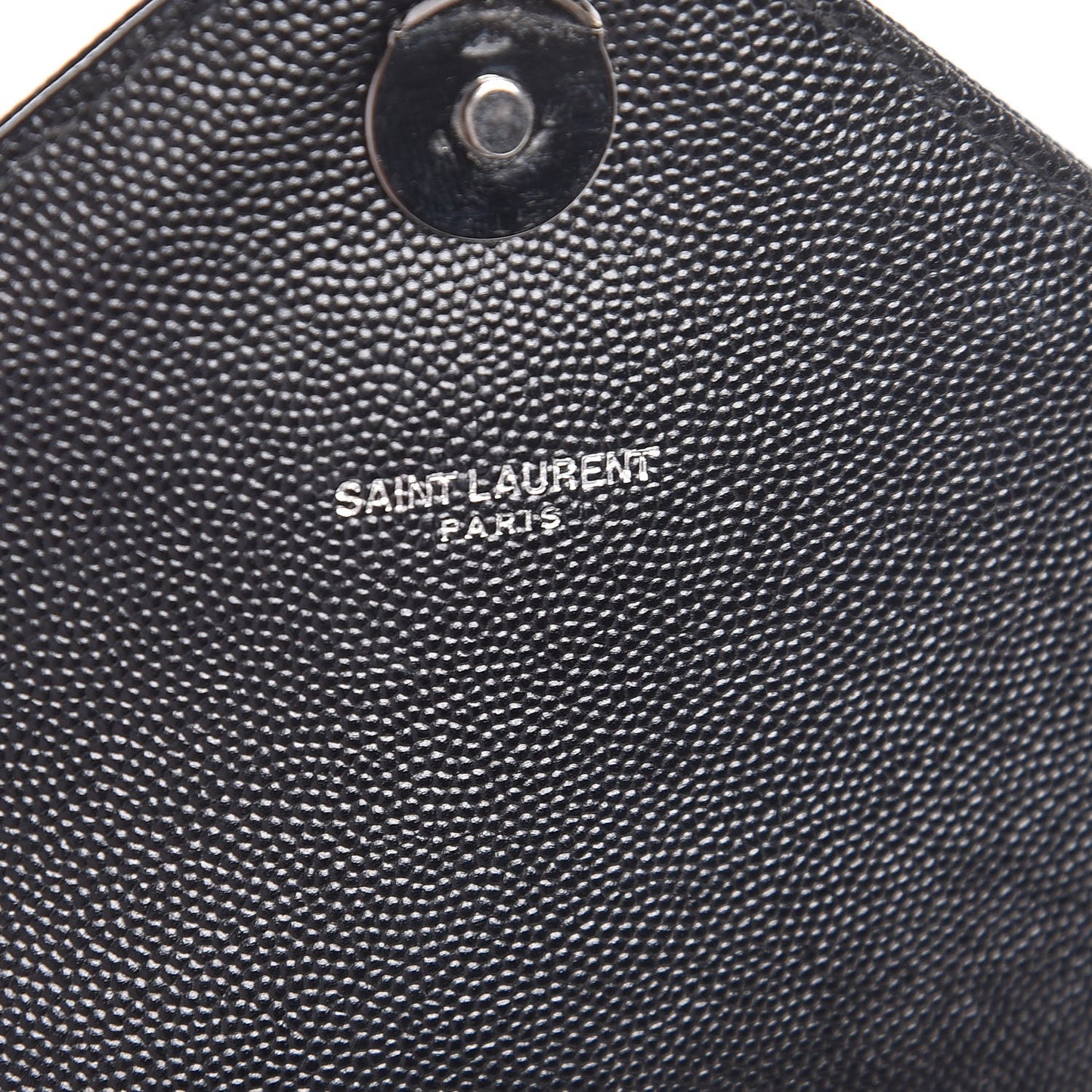 Grain De Poudre Textured Mixed Matelasse Large Triquilt Monogram Monochrome Satchel Black
