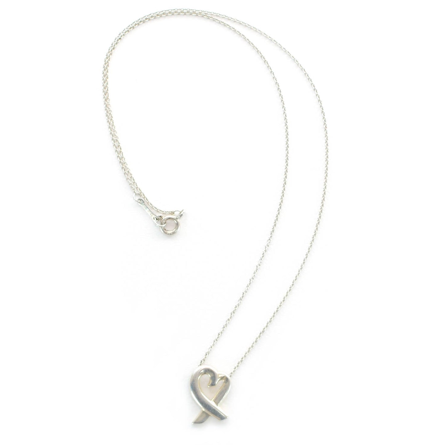 Sterling Silver Paloma Picasso Loving Heart Pendant Necklace