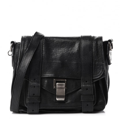Proenza Schouler Lambskin PS1 Mini Pouch Messenger Black 1 of 13