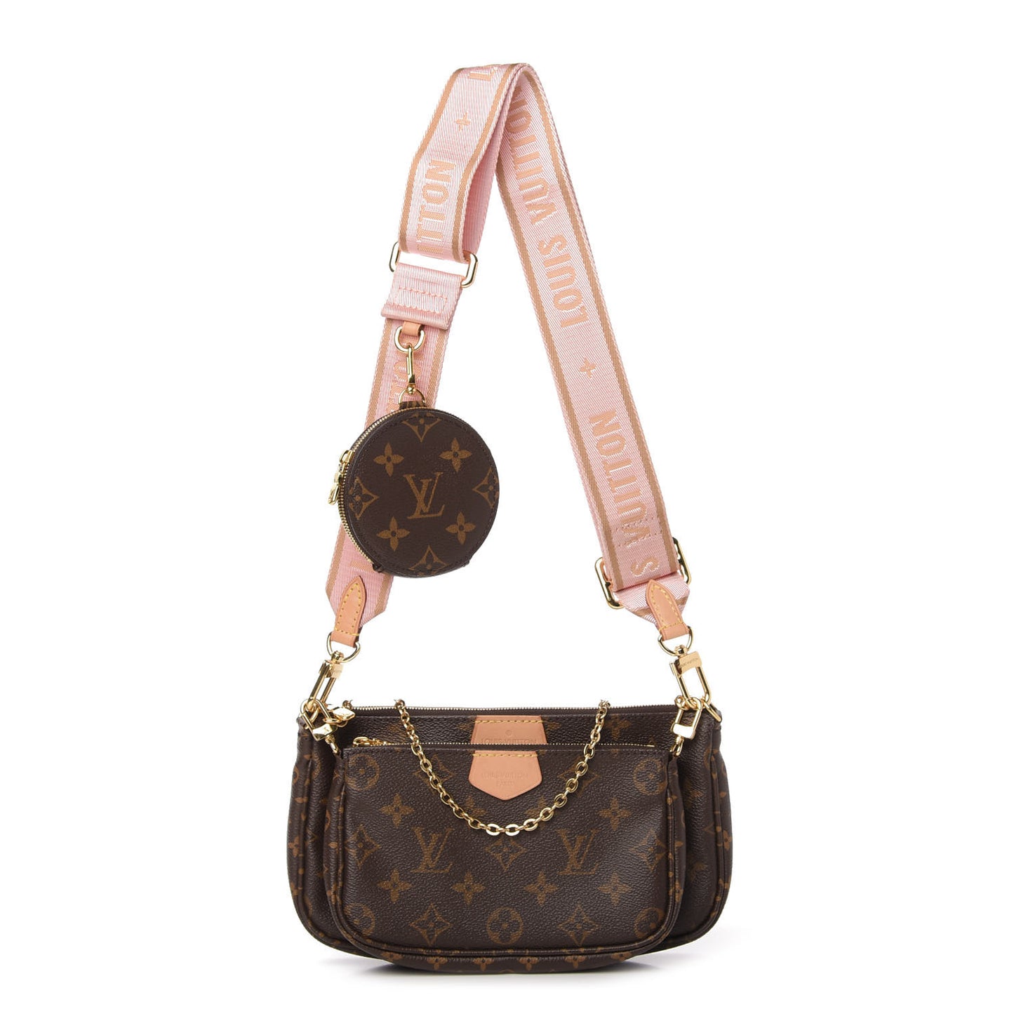 Monogram Multi Pochette Accessories Rose Clair