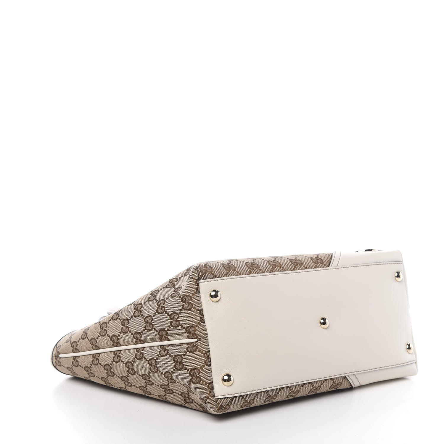 Gucci Monogram Medium New Britt Tote Off White 4 of 10