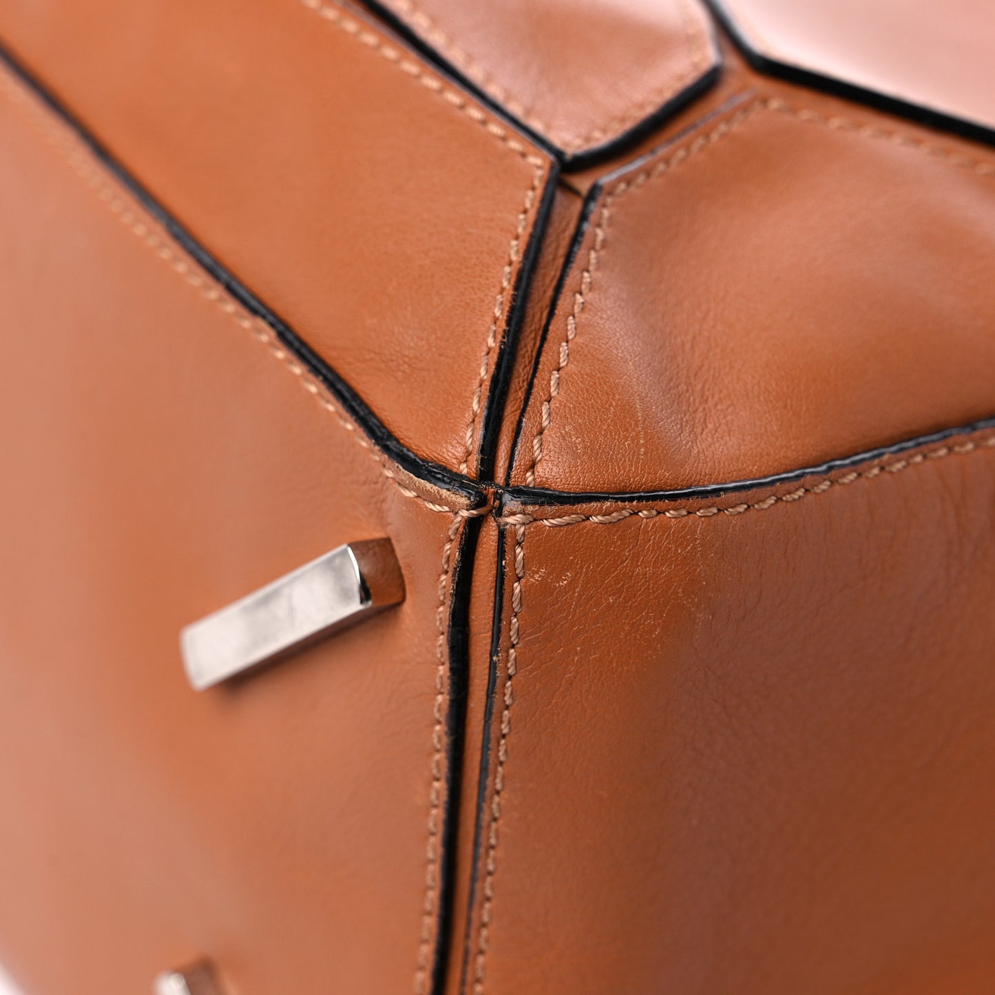Calfskin Medium Puzzle Bag Tan