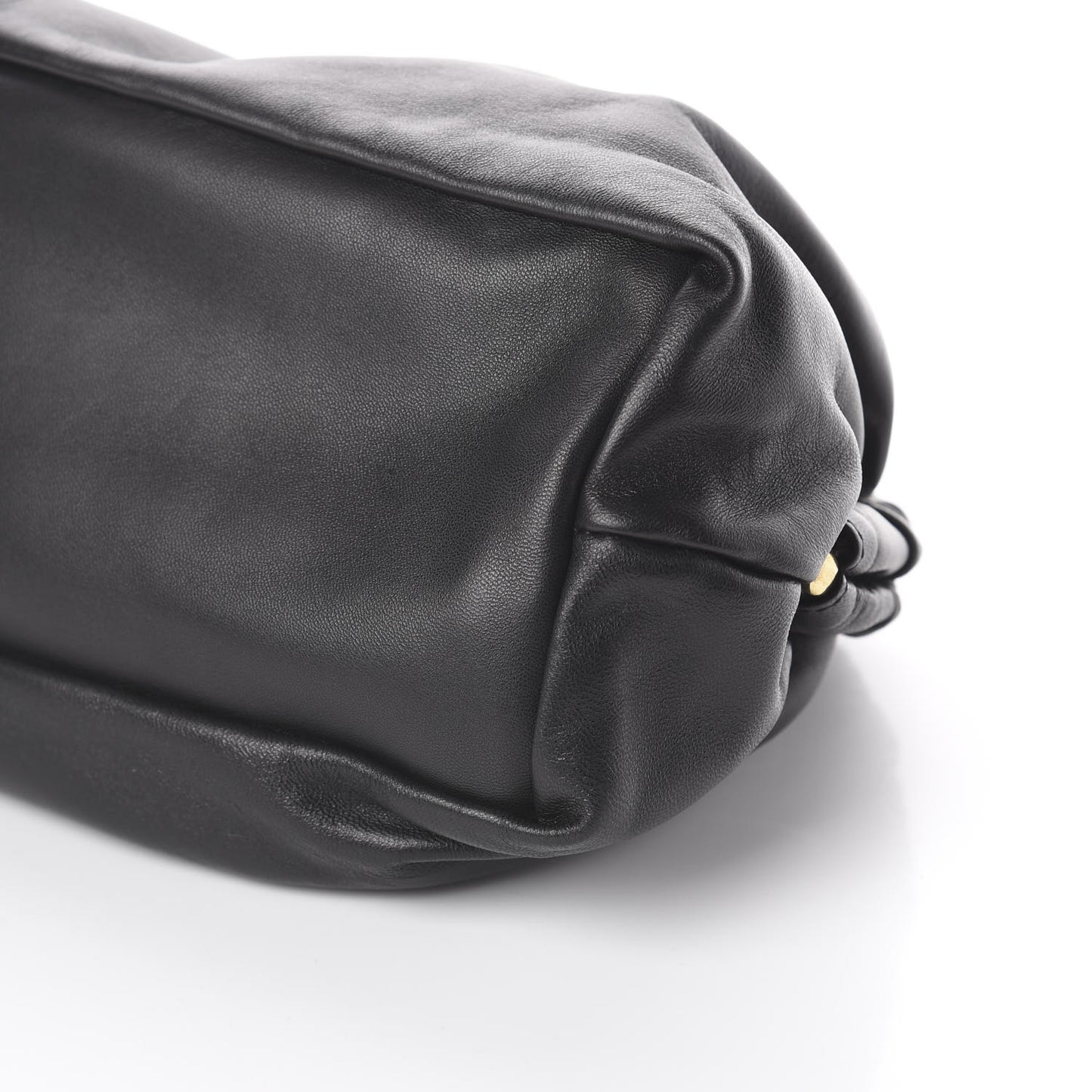 Lambskin Cloud Clutch Black Flamma