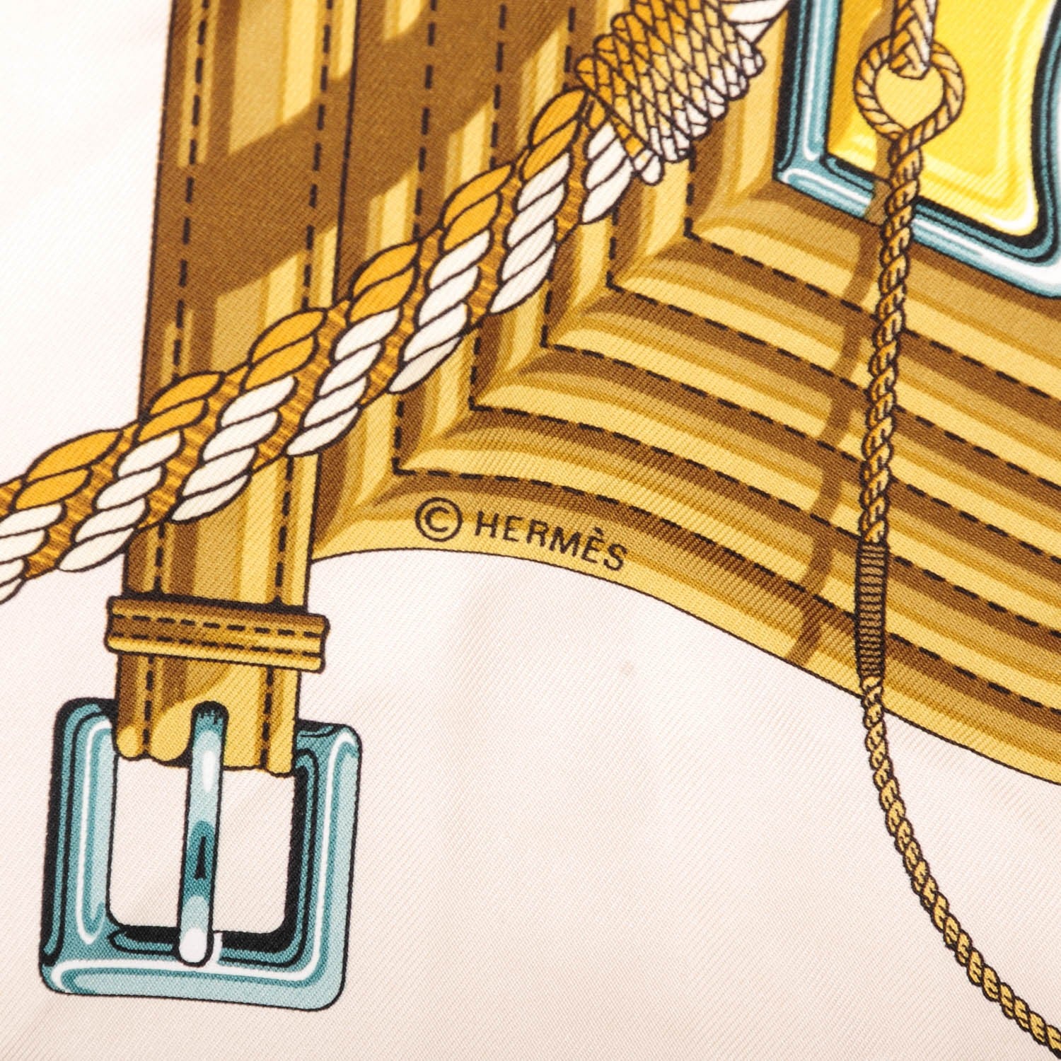Hermes Silk Clic Clac Scarf 90 4 of 5