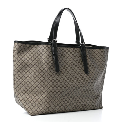 Gucci Coated Canvas Diamante Plus Tote Bag Black 3 of 9