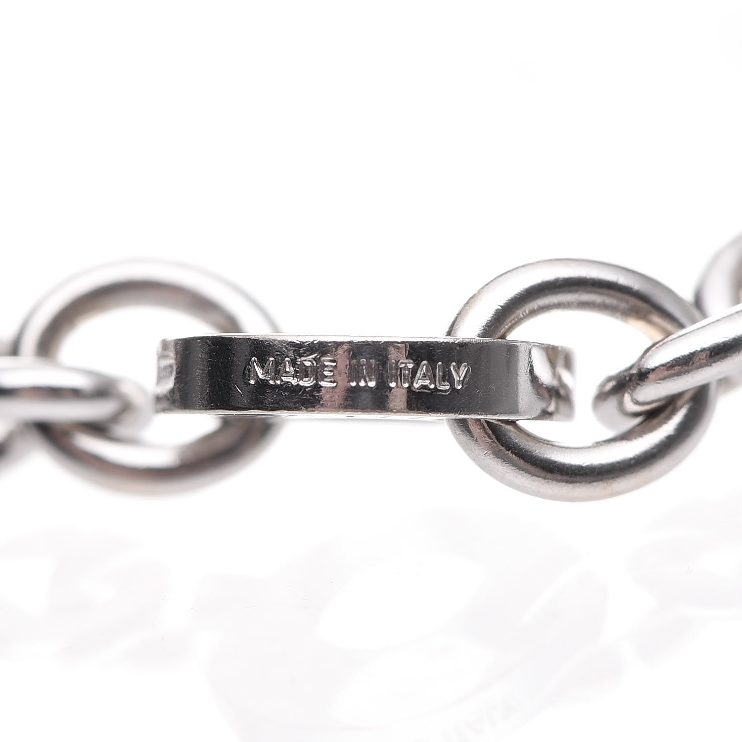 Bulgari 18K White Gold Link Bracelet 4 of 6