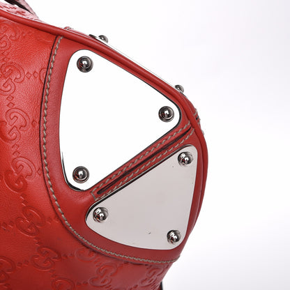 Gucci Guccissima Medium Indy Top Handle Hobo Red 20 of 22
