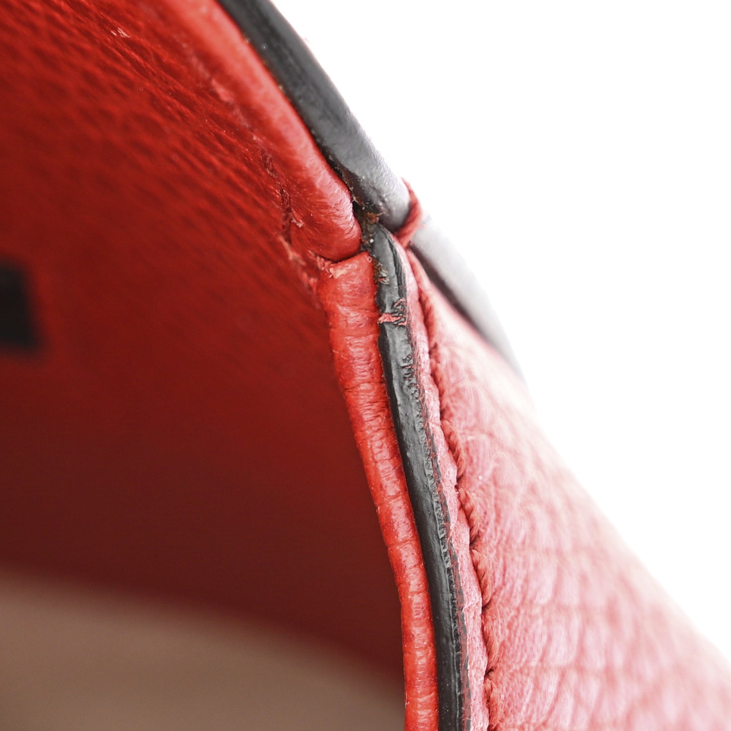 Dollar Calfskin Medium Swing Tote Red