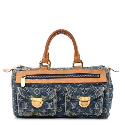 Louis Vuitton Monogram Denim Neo Speedy Blue 1 of 18