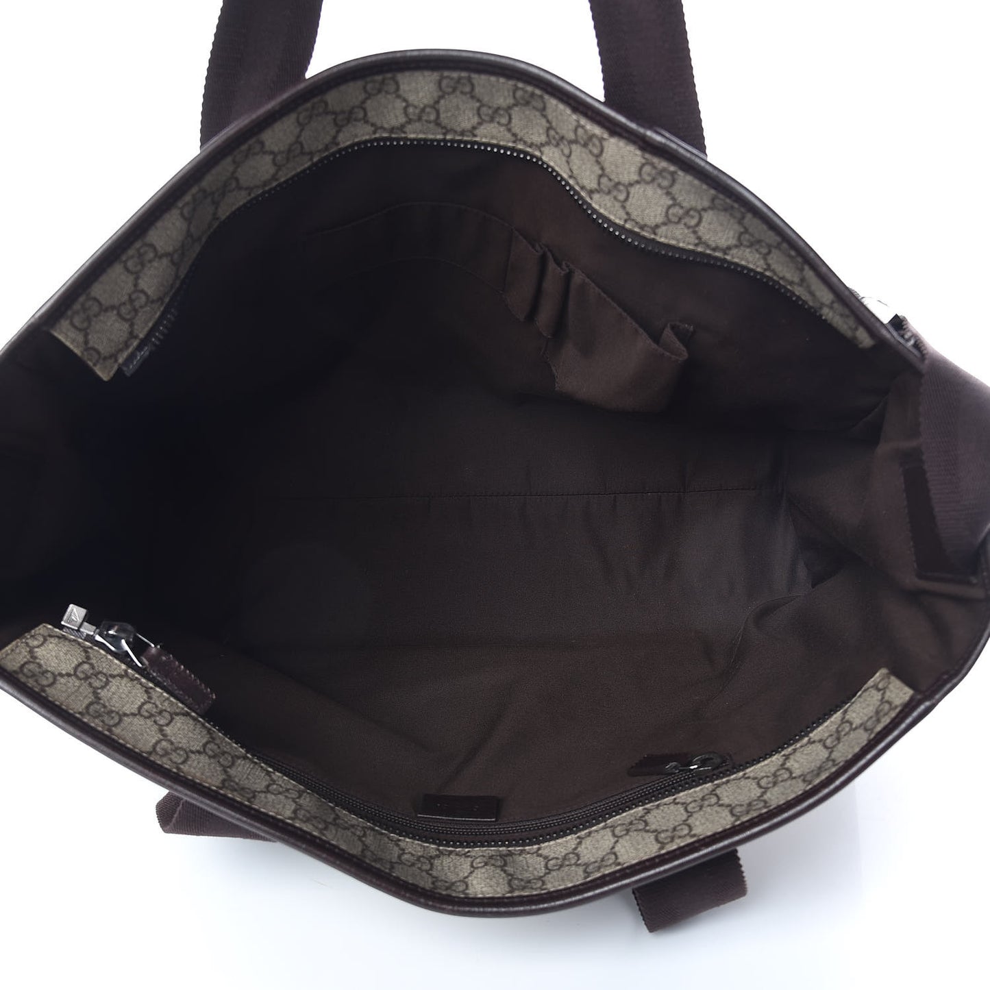 GG Plus Monogram Travel Bag Dark Brown