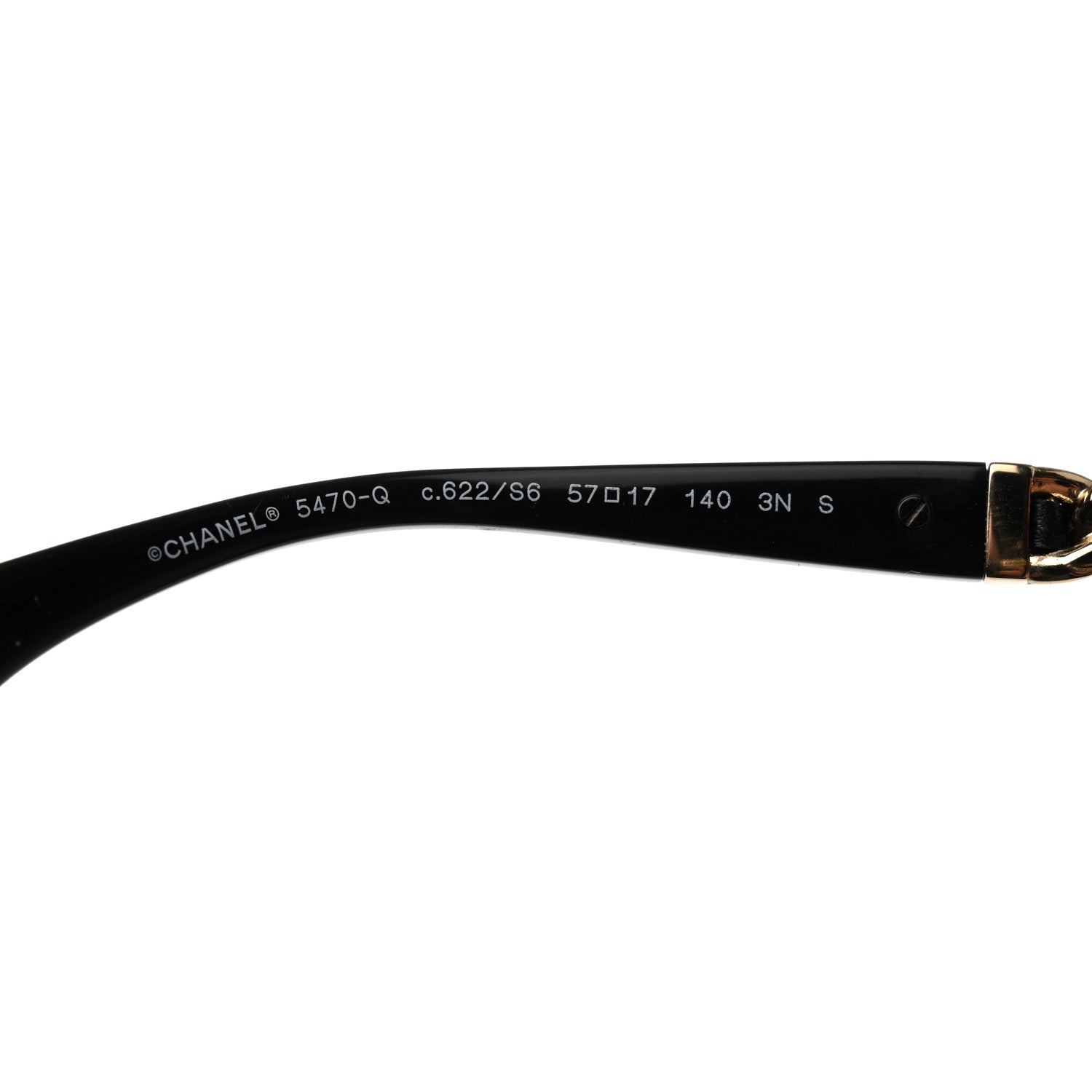 Chanel Acetate Chain Sunglasses 5470-Q-A Black 6 of 9