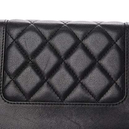 Chanel Sheepskin Quilted Mademoiselle Vintage Wallet On Chain WOC Black 14 of 15