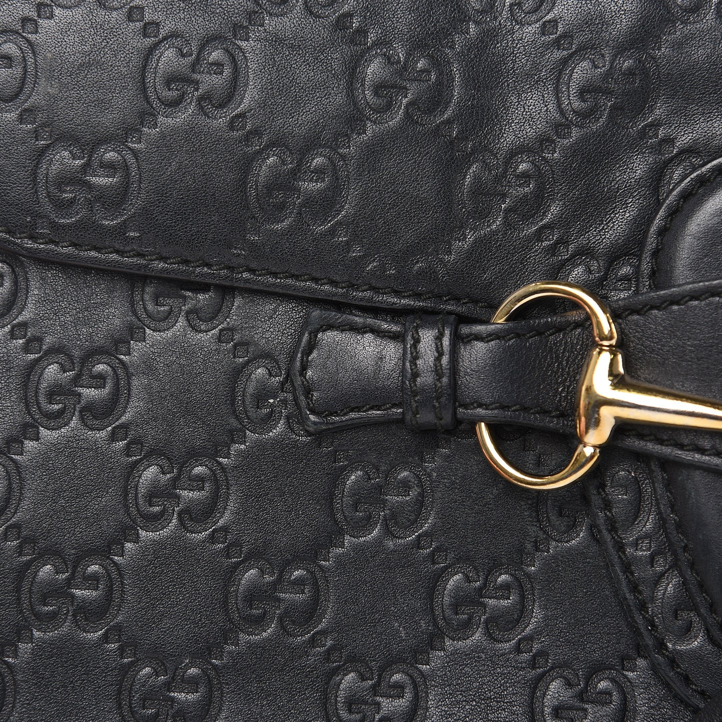 Guccissima Medium Emily Chain Shoulder Bag Black