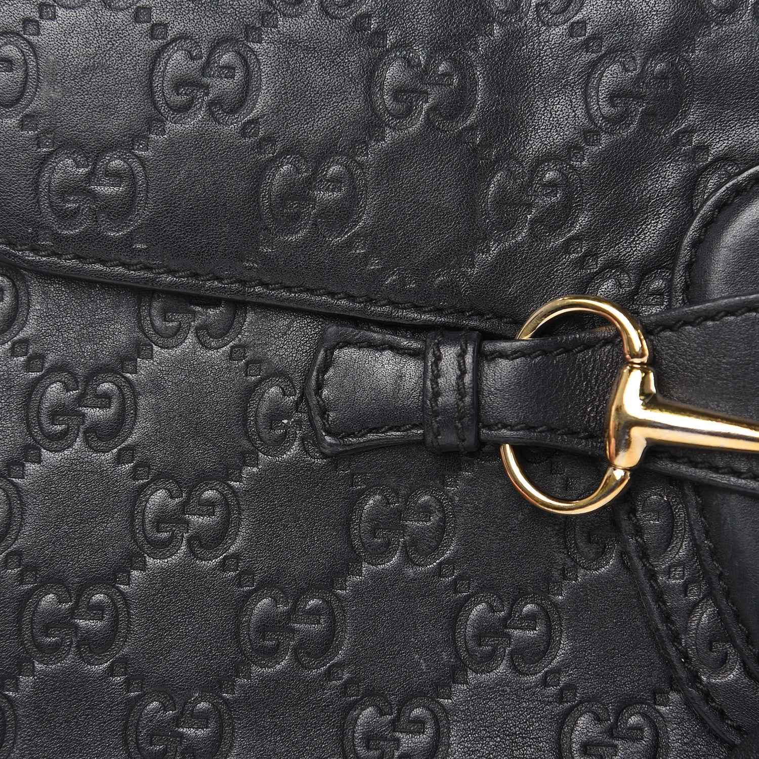 Gucci Guccissima Medium Emily Chain Shoulder Bag Black 16 of 27