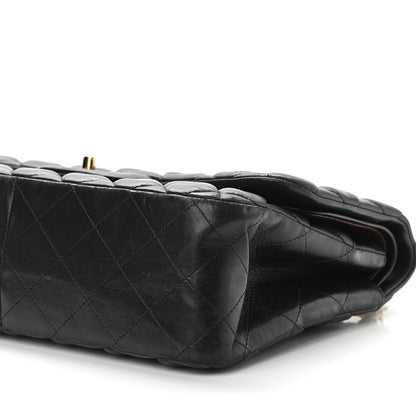 Chanel Lambskin Quilted Jumbo Double Flap Black 10 of 18